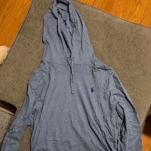 Polo by Ralph Lauren Light Blue Hooded Sweatshirt